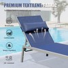 PAGED Outdoor Lounge Chairs with Side Table,3PC Outdoor Chaise Lounge Chair Set with Adjustable Backrest,2 Lounge chairs and 1Table - 4 of 4