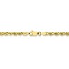Black Bow Jewelry 3.5mm, 10k Yellow Gold Diamond Cut Solid Rope Chain Necklace - 4 of 4