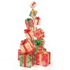 Costway 15 Stacked Pre-Lit Gift Box Tower 67'' Lighted Present Decoration with 450 Lights - 2 of 4