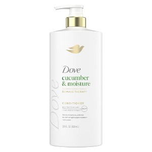 Dove Beauty Cucumber Moisture Hair Conditioner Pump with Bio-Protein Care & Cucumber Extract - 28 fl oz - 1 of 4
