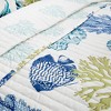 3pc Coastal Reef Quilt Navy/Blue - Lush Décor - image 2 of 4