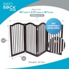 INTERNET'S BEST Arched Top Dog Gate | 4 Panel, 36" H Wooden Pet Barrier | Freestanding Folding Room Divider | Espresso. (4 panel - 36", Espresso) - 2 of 4