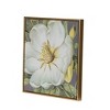 A&B Home 20"x20" Set of 4 Blooming Florals Framed Wall Arts Gold: Transitional Style, Abstract Mixed Media, Includes Mounting Hardware - 3 of 4