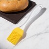Unique Bargains Basting Brush 20g Small Crystal Handle Brush Color Block Dishwasher Safe Silicone PP 6.89"x1.26" 1Pcs - 2 of 4