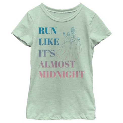 Girl's Cinderella Run Like It's Midnight T-Shirt - image 1 of 4