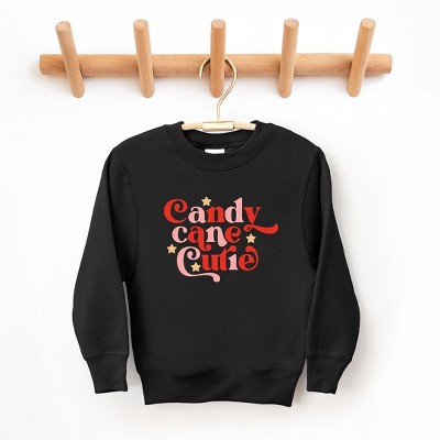 The Juniper Shop Candy Cane Cutie Stars Toddler Graphic Sweatshirt