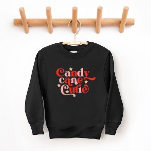 The Juniper Shop Candy Cane Cutie Stars Toddler Graphic Sweatshirt - 1 of 3