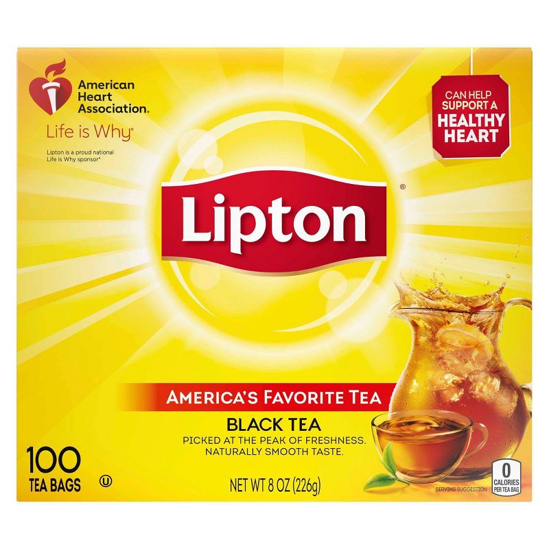 Lipton Black Tea Bags - 100ct, 1 of 9