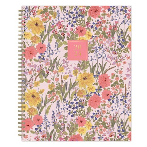 Daily Planning System Pad, Floral Dots, 8.5 inch x 11 inch - Bloom