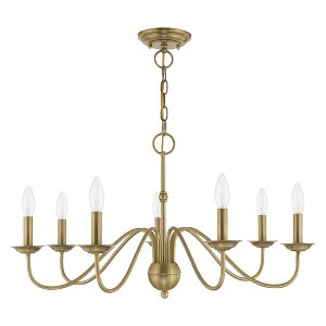 Livex Lighting Windsor 7 - Light Chandelier in  Antique Brass - 1 of 4