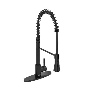 CASAINC Single-Handle Spring Standard Kitchen Faucet with Dual Function Sprayhead and Deckplate Included in Brushed Nickel - 1 of 1