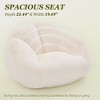 MOONMISS Faux Fur  Comfy Large Beanbag Chair with Filler,Floor Sofa, Accent Couch for Living Room Bedroom Game Room - 2 of 4