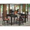 HomeStock 5-Pc Black Finish Solid Wood Top - Dining Room Set - Seats 4 - 2 of 4