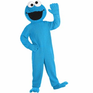 HalloweenCostumes.com Sesame Street Adult Cookie Monster Halloween Costume for Men and Women - 1 of 4