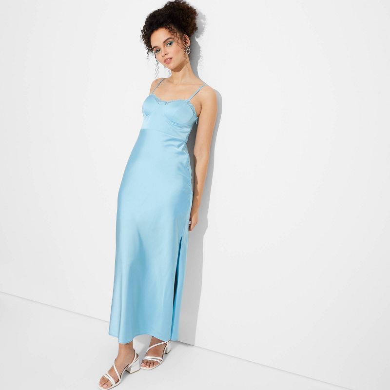 Women's Lace Trim Maxi Slip Dress - Wild Fable™, 1 of 6