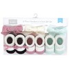 Hudson Baby Infant Girl Headband and Socks Giftset, Blush Mint, One Size - 2 of 4