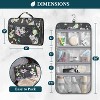 PAVILIA Hanging Toiletry Bag Women Men, Travel Kit Foldable Waterproof Organizer, Roll up Cosmetics Makeup Essentials Jewelry Case - 2 of 4