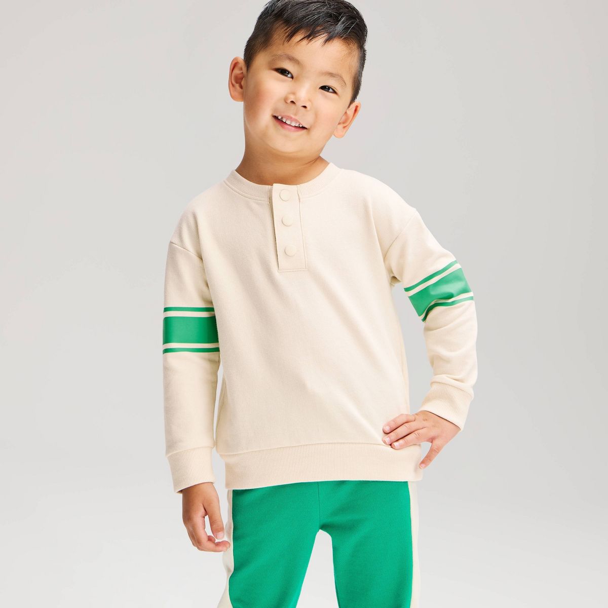 Toddler Boys' French Terry Colorblock Sweatshirt - Cat & Jack™