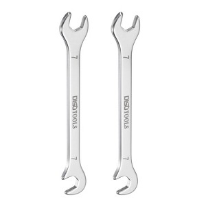 Unique Bargains 30Cr13 Stainless Steel Auto Repairs Thin Double Open-End Wrenches 2 Pcs - 1 of 4