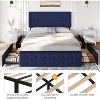 Adjustable Fabric Platform Bed with 4 Storage Drawers - 1000 lbs Capacity, 12-Slat Support, Noise Reduction Design & Tool-Free Assembly - 2 of 4