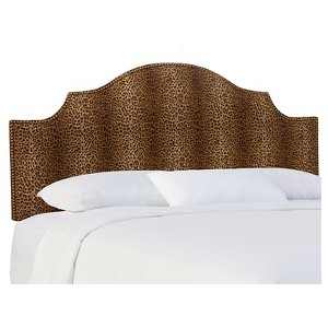Carlton Upholstered Headboard - Twin - Cheetah Earth - Skyline