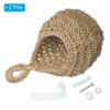 Unique Bargains Handmade Cotton Rope Natural Durable Space-Saving Hanging Basket 2 Pcs - 3 of 4