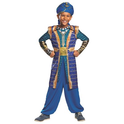 Mens Disney Aladdin Deluxe Genie Costume - Medium - Blue : Target