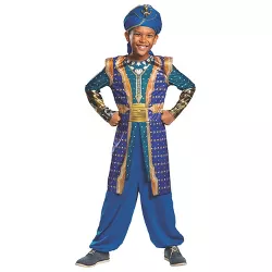 Disguise Boys'  Aladdin Genie Classic Costume - Size 7-8 - Blue