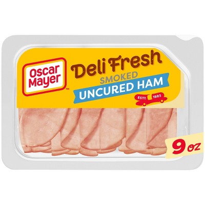 Oscar Mayer Deli Fresh Smoked Uncured Ham Sliced Lunch Meat - 9oz
