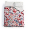 Deny Designs Ninola Design Liberty Colorful Petals Red and Blue King Comforter and Sham Set (2-3pc Set) - 2 of 4