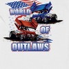 Woo Men's World Of Outlaws American Flag Short Sleeve Graphic Cotton T-Shirt - White XXL - 2 of 4