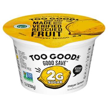 Two Good Good Save Low Fat Lower Sugar Meyer Lemon Greek Yogurt - 5.3oz Cup