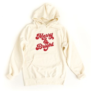 Simply Sage Market Women's Graphic Hoodie Bold Merry And Bright - 1 of 4