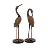 SPI Home Brass Heartwarming Crane Couple – Elegant 19.5" Sculpture for Home or Garden Display - 2 of 3