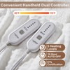 Electric Heated Blanket Throw, Ultra Soft Cozy Flannel Heating Blanket with 5 Fast Heat Levels - 3 of 4