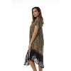 Riviera Sun Rayon Crepe Batik Marble Short Sleeve Umbrella Dress - 2 of 3