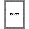 PosterPalooza | Distressed Black Picture Frame - UV Acrylic, Foam Board Backing, Hanging Hardware - 2 of 4