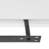 BRINJOY 2 white floating wall mounted display shelves for book/DVD storage - 3 of 4