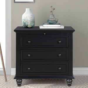 NicBex Retro Small 3-Drawer Dresser Cabinet Nightstand with Pull-Out Tray,Wooden Chest of Drawers for Bedroom,Living Room,Hallway - 1 of 4
