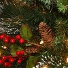 Prelit Flocked Pine Artificial Christmas Tree Clear Lights - National Tree Company - image 3 of 4