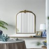 FONTOI Arched Wall Mirror Gold Metal Frame Decorative Modern Accent for Living Room Bedroom or Dressing Room Hallway, Gold, 24"*2"*41.9" - 3 of 4