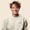 Dalix Cappuccino Embroidered Fleece Crewneck Long Sleeve Sweatshirt Mens - 3 of 4