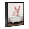 Stupell Industries Pink Farm Pig in Country Bath Tub Framed Giclee Art - 2 of 4