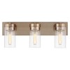 Nuvo Lighting Intersection 3 - Light Vanity in  Burnished Brass - 2 of 4