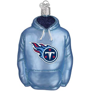 Old World Christmas Blown Glass Ornament for Christmas Tree, Tennessee Titans Hoodie - 1 of 3