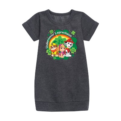 - Paw Patrol - Undercover Leprechauns Graphic Short Sleeve Fleece Dress