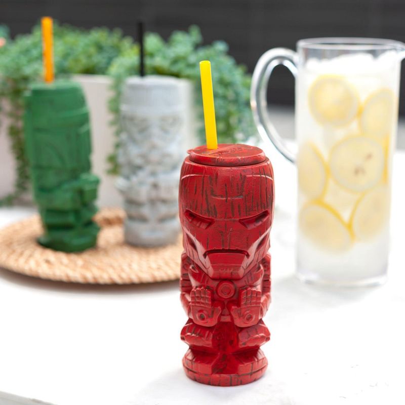Beeline Creative Geeki Tikis Marvel Iron Man Tumbler | Tiki Style Plastic Cup | Holds 22 Ounces, 5 of 7