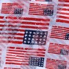 CTM Women's Lightweight Satin American Flag Print Scarf - 3 of 3
