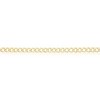 Links of Italy Sterling Silver 4mm Pave Cuban Bracelet - Gold Plated - Available Sizes: 7  , 9  Inches - 2 of 3