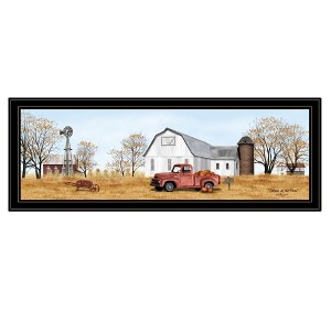 "Autumn on Farm" by Billy Jacobs, Ready to Hang Framed Print, Black Frame - 1 of 1